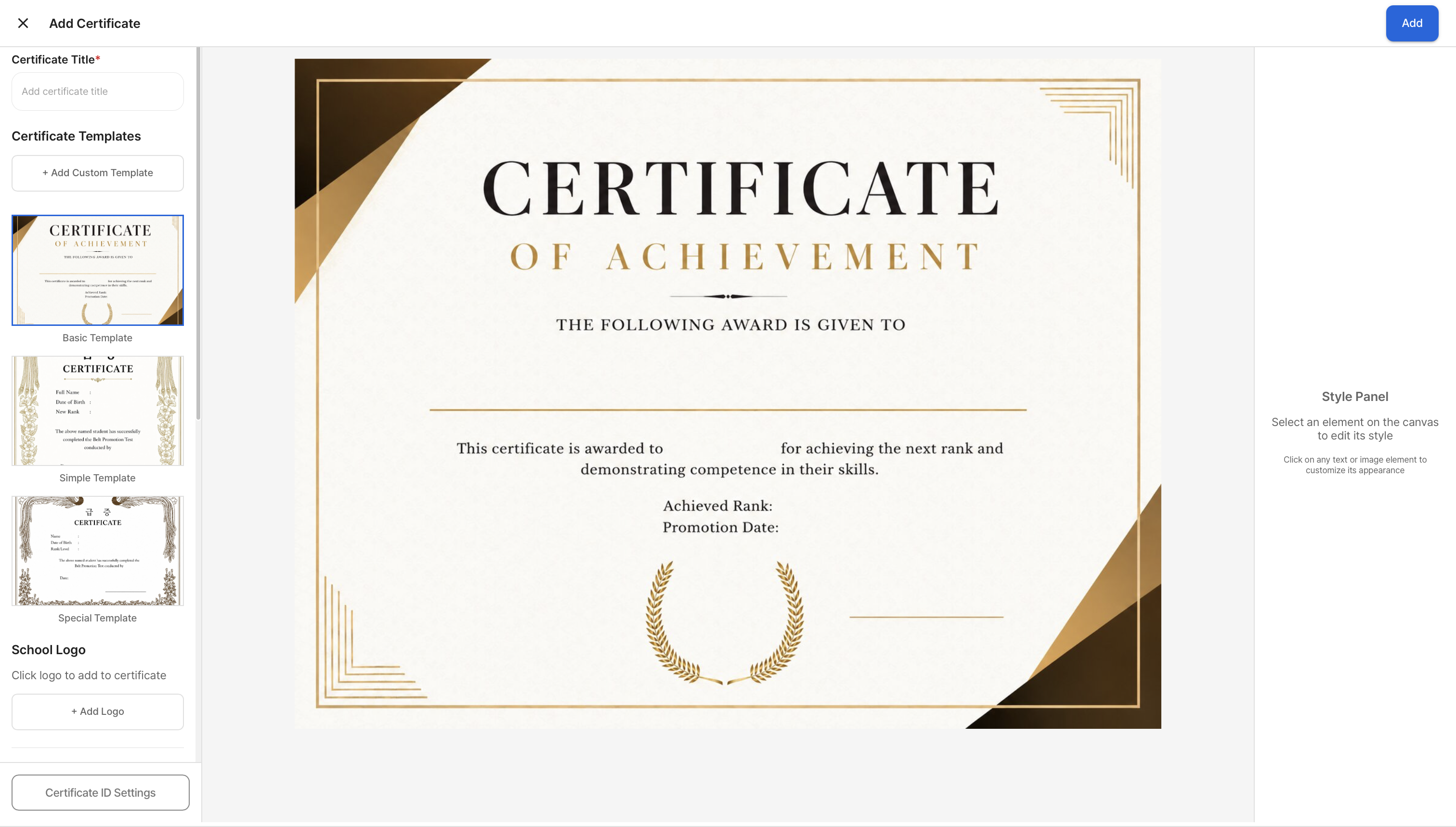 Testing & Certificate