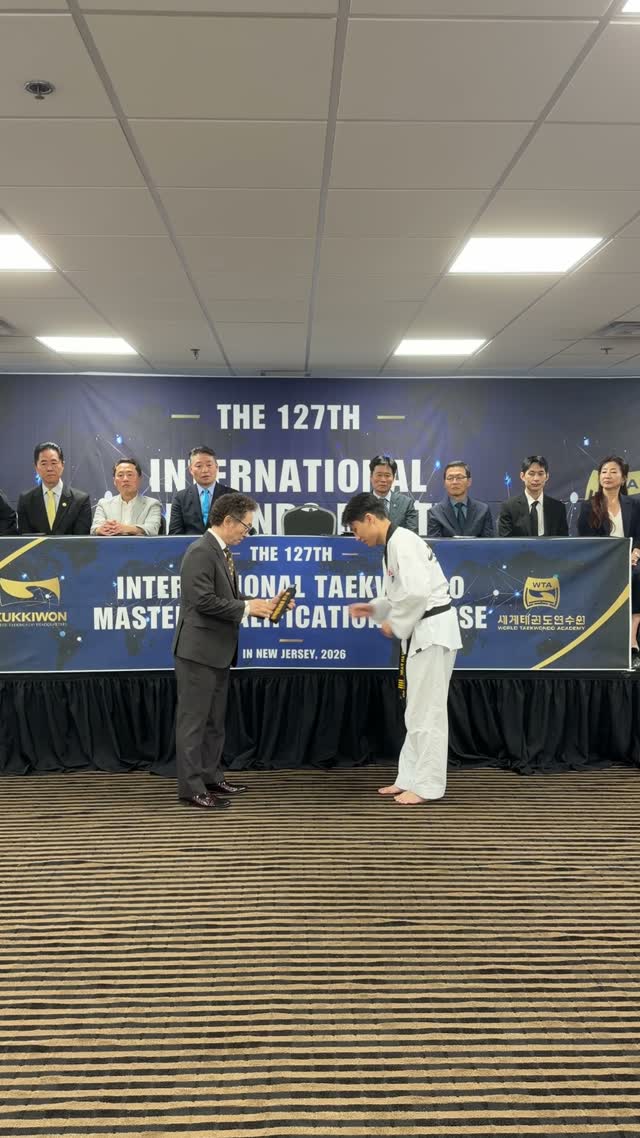 Highlight video 8 from the 127th International Taekwondo Master Qualification Course